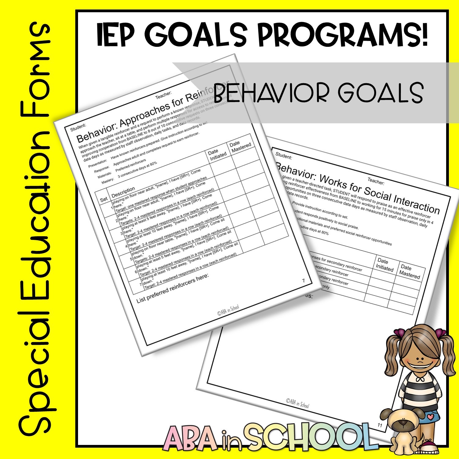 iep goals behavior