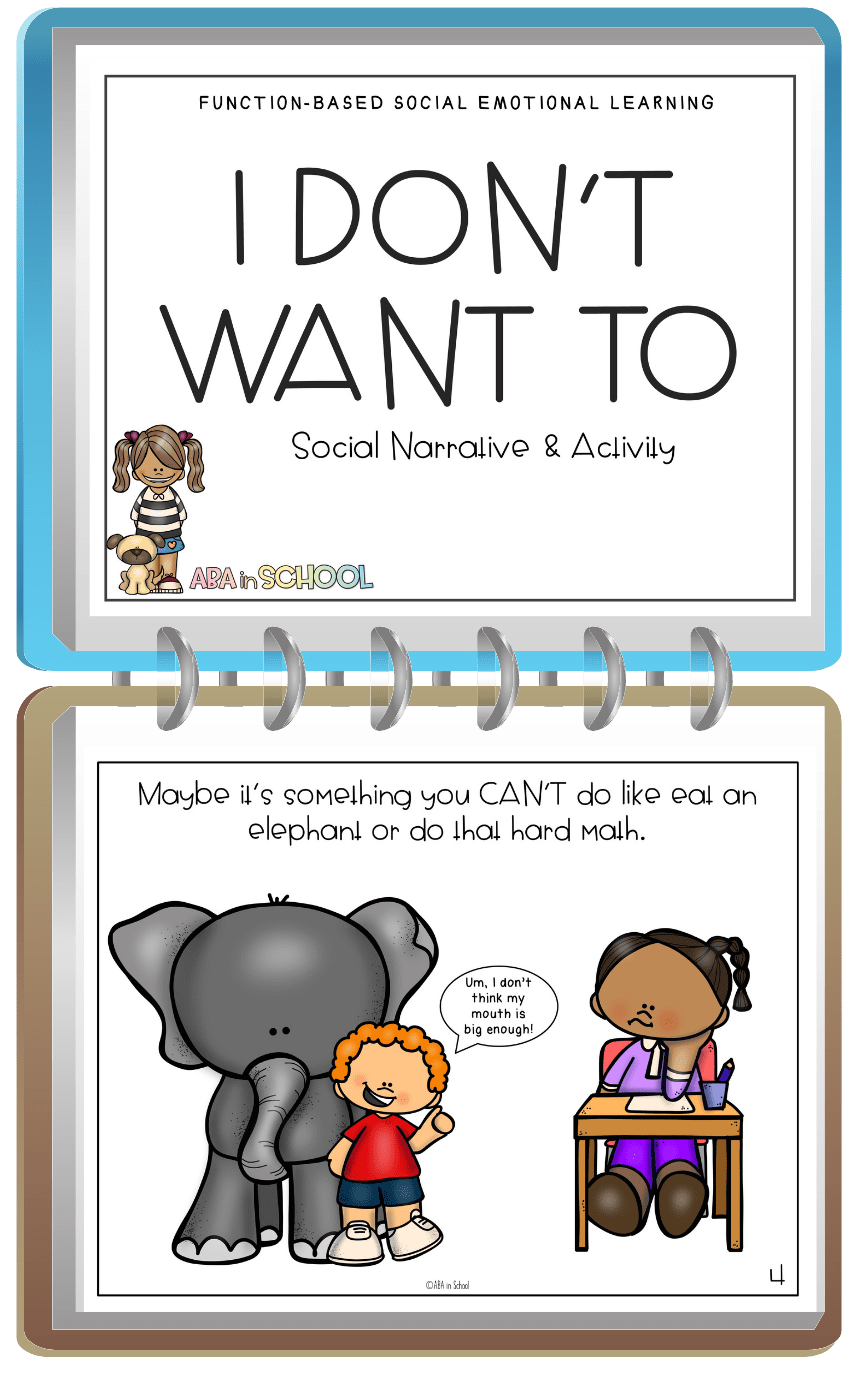 social skills story behavior