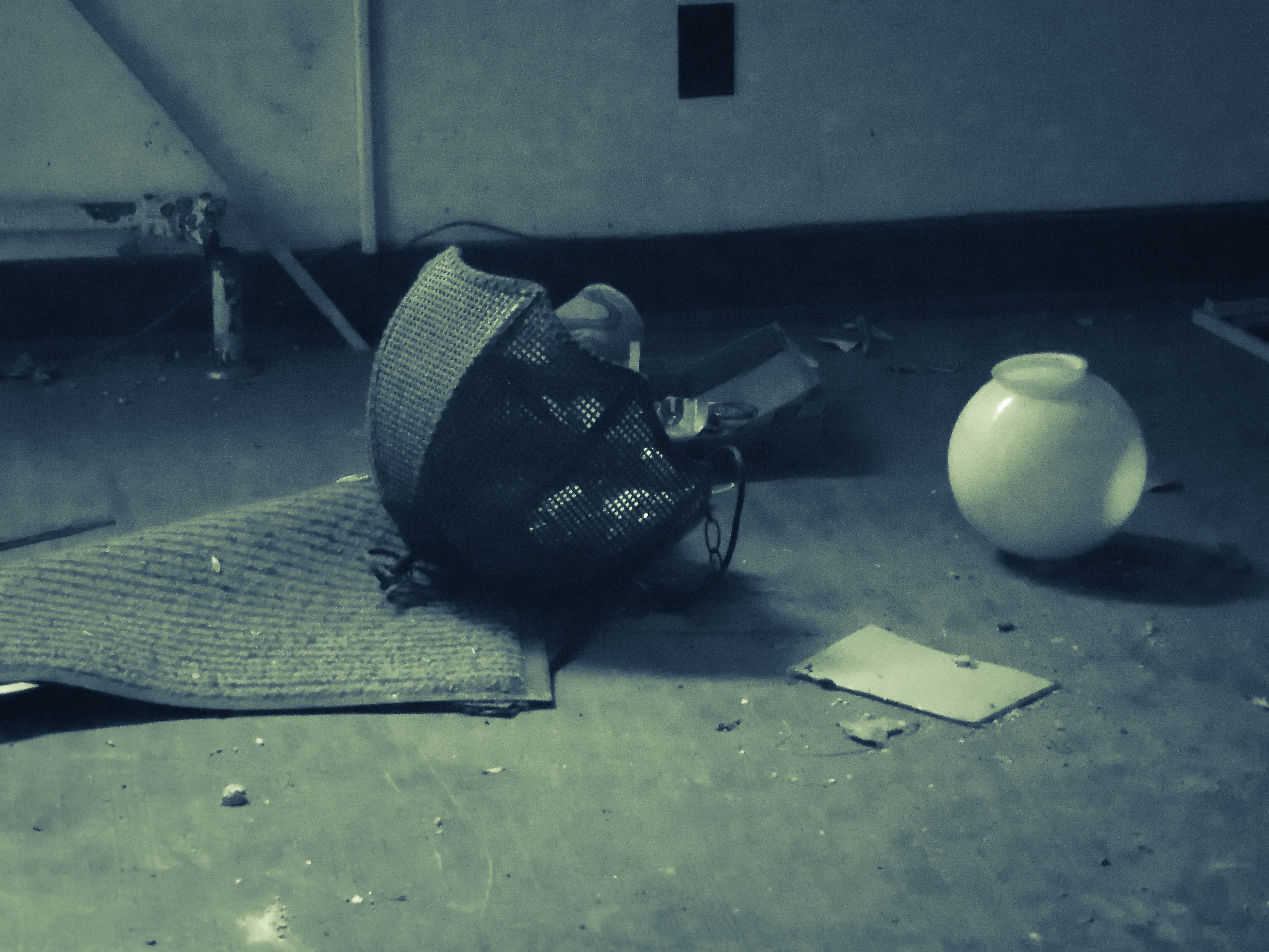 All buildings but one have been demolished. This was right before they were demolished.