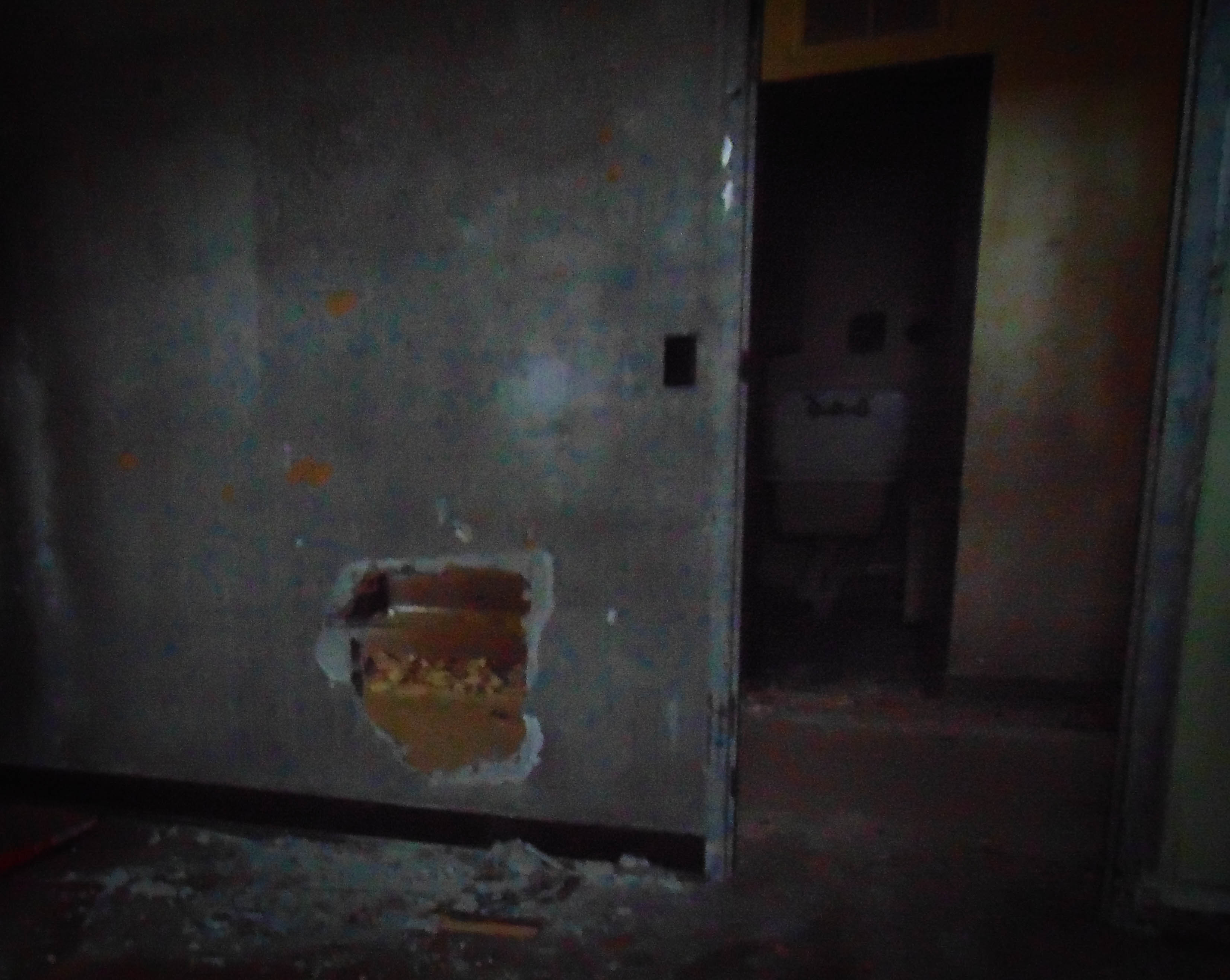 All buildings but one have been demolished. This was right before they were demolished.