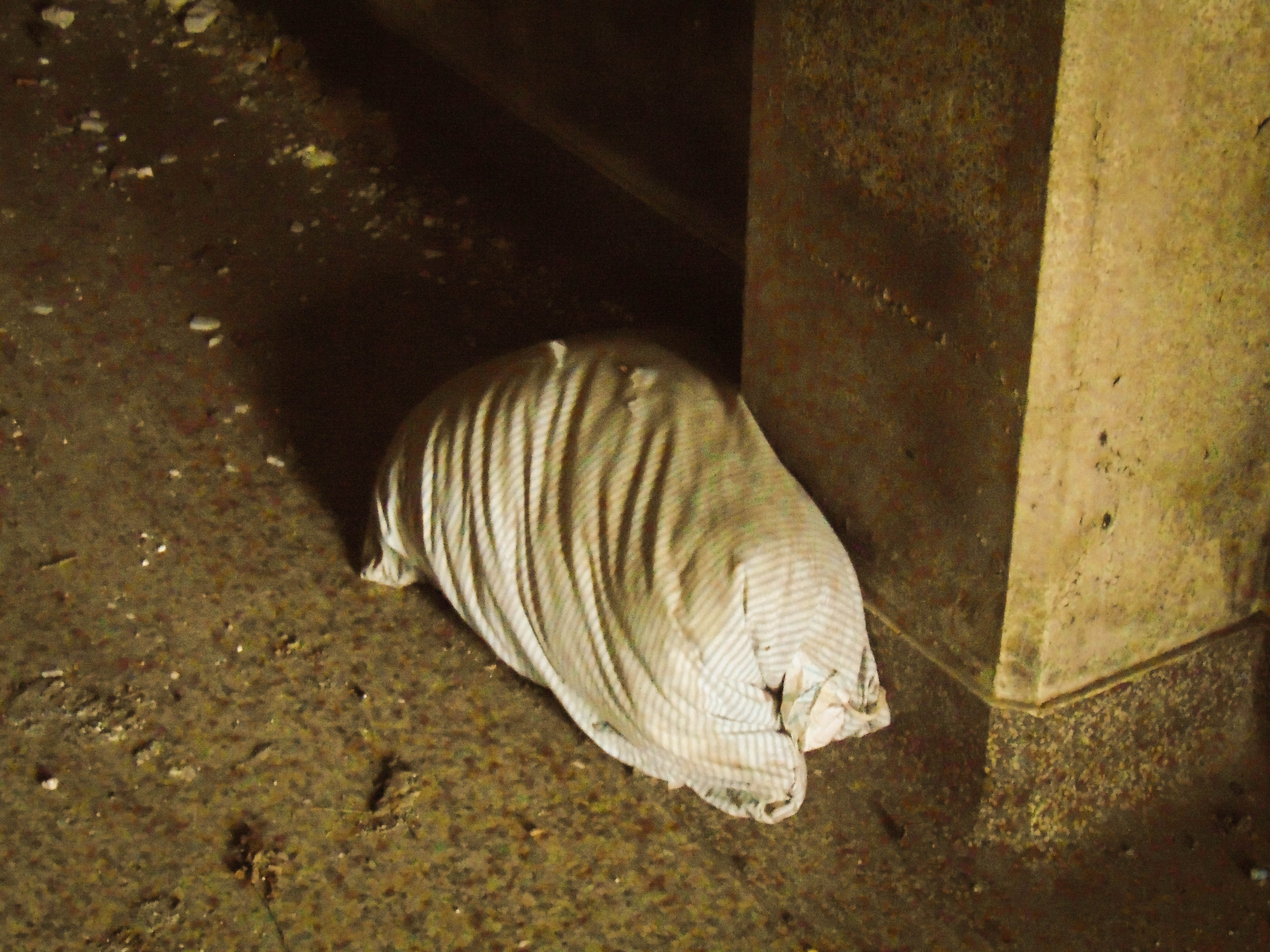 All buildings but one have been demolished. This was right before they were demolished.