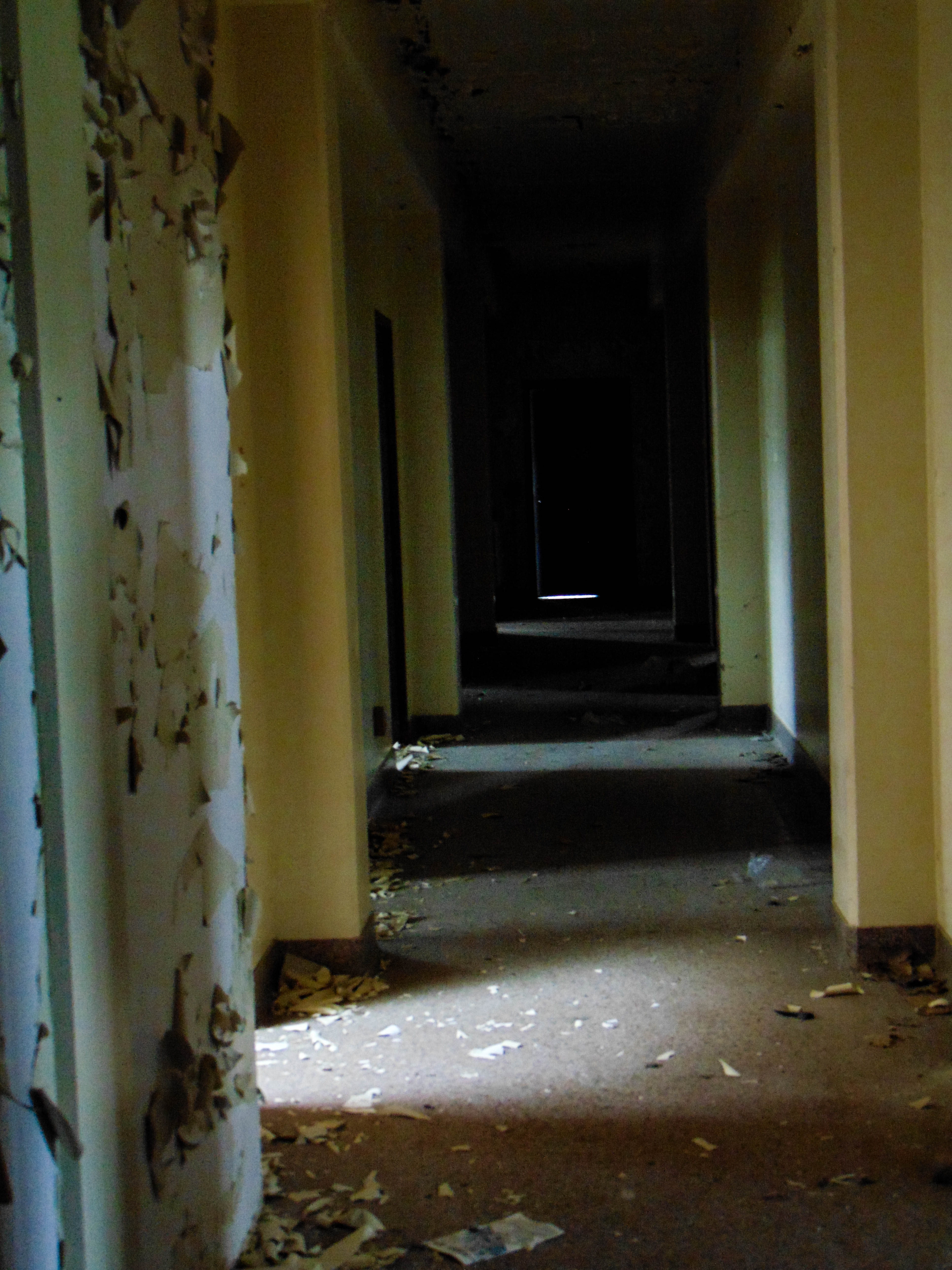 All buildings but one have been demolished. This was right before they were demolished.