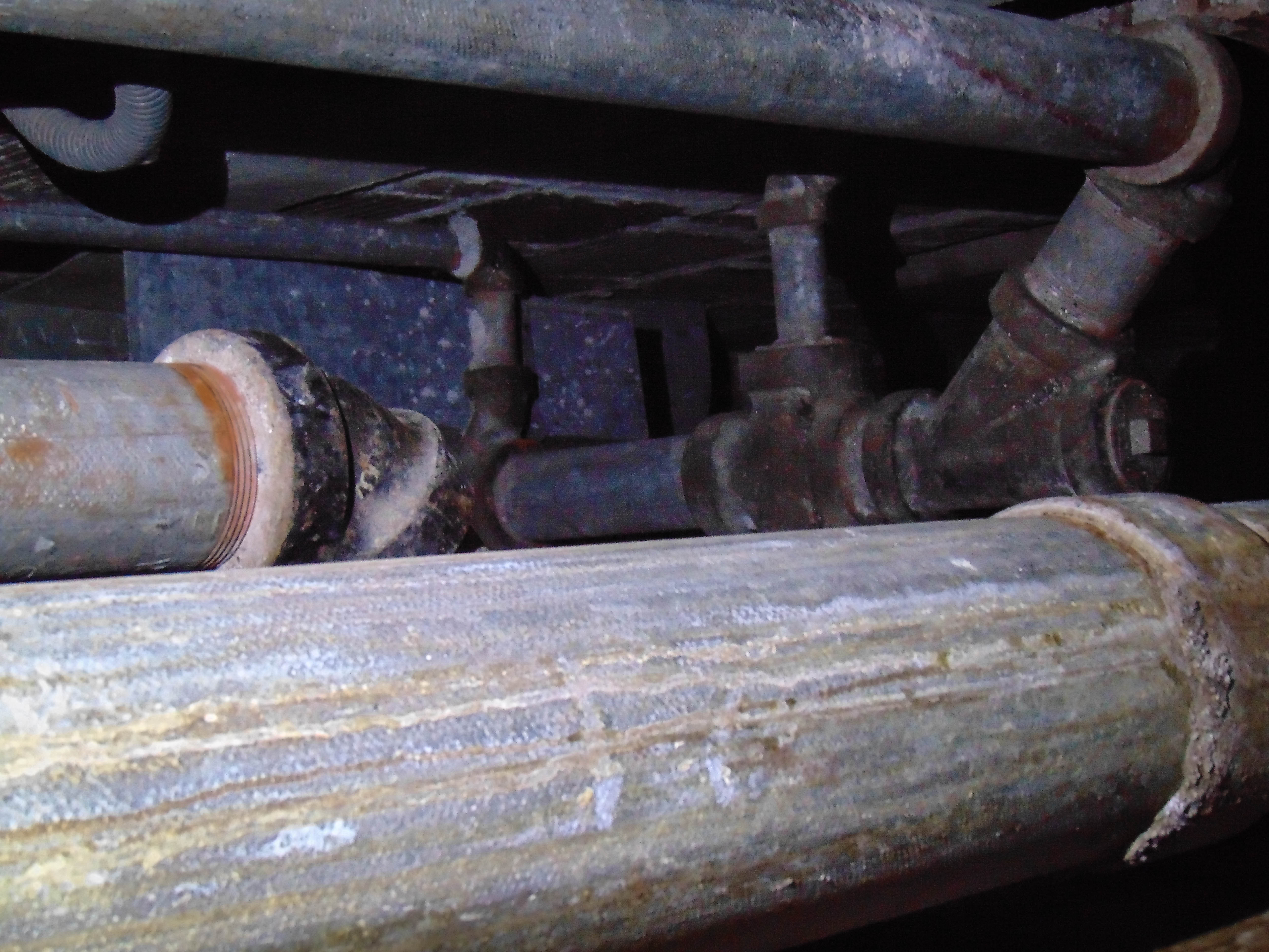 All buildings but one have been demolished. This was right before they were demolished.