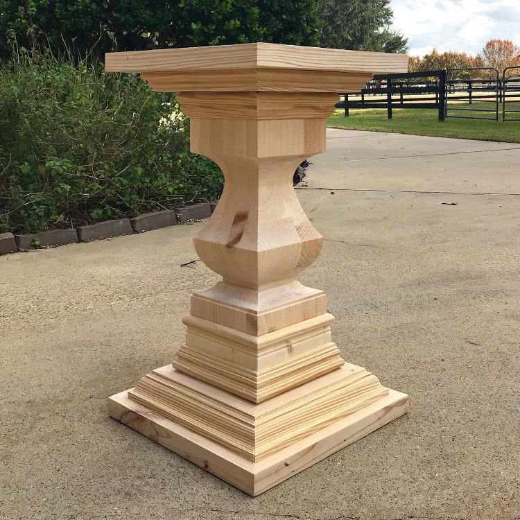 Diy Round Kitchen Table Wooden Pedestal Base Abbotts At Home
