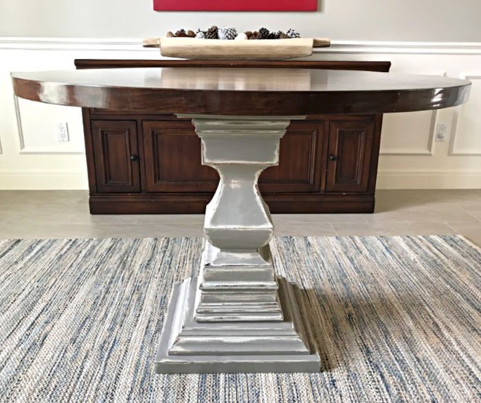 Diy Round Kitchen Table Wooden Pedestal Base Abbotts At Home