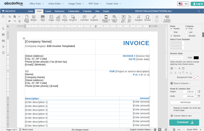 Billing and invoicing