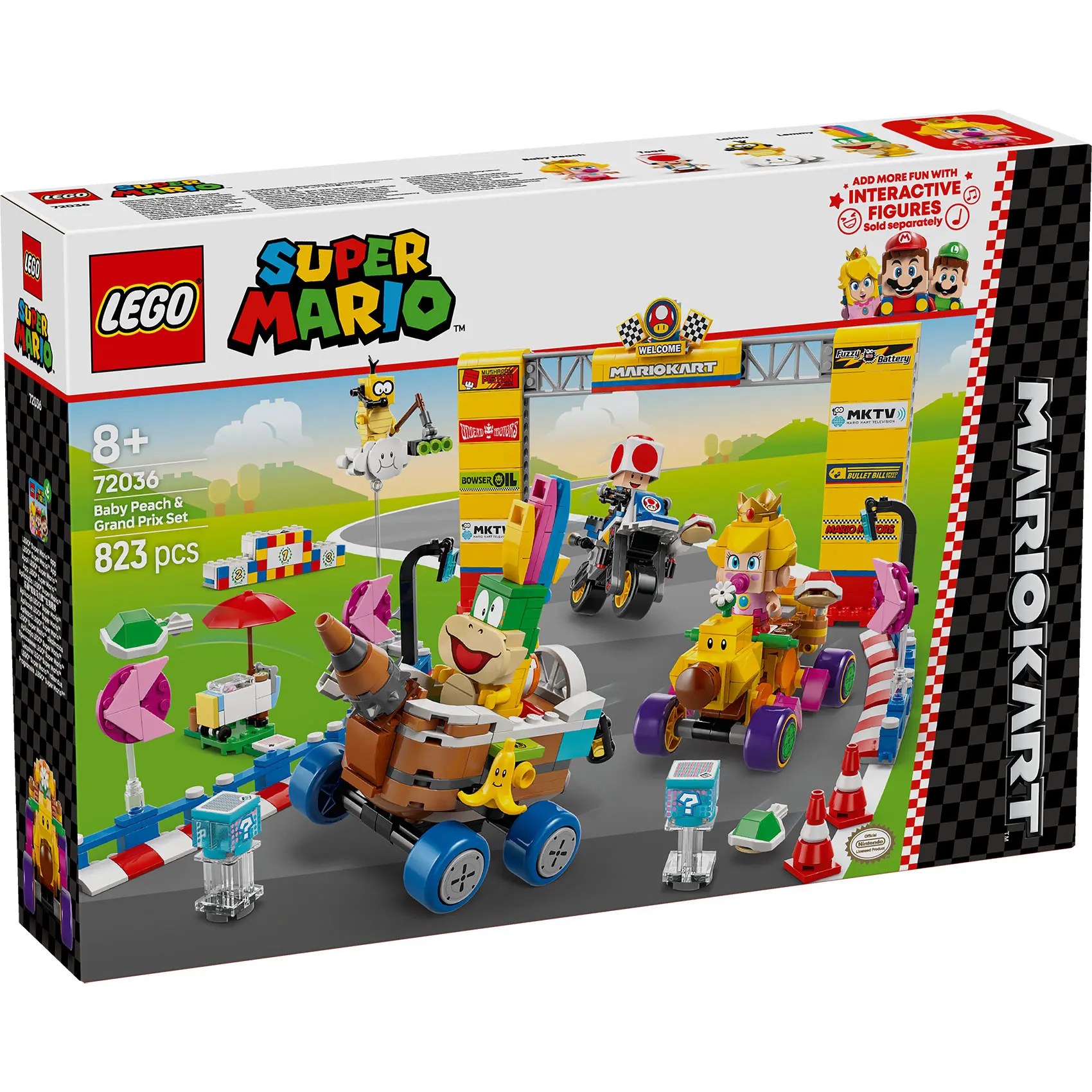 LEGO® Super Mario 72036 Mario kart- Beba Breskvica Grand-Pri set