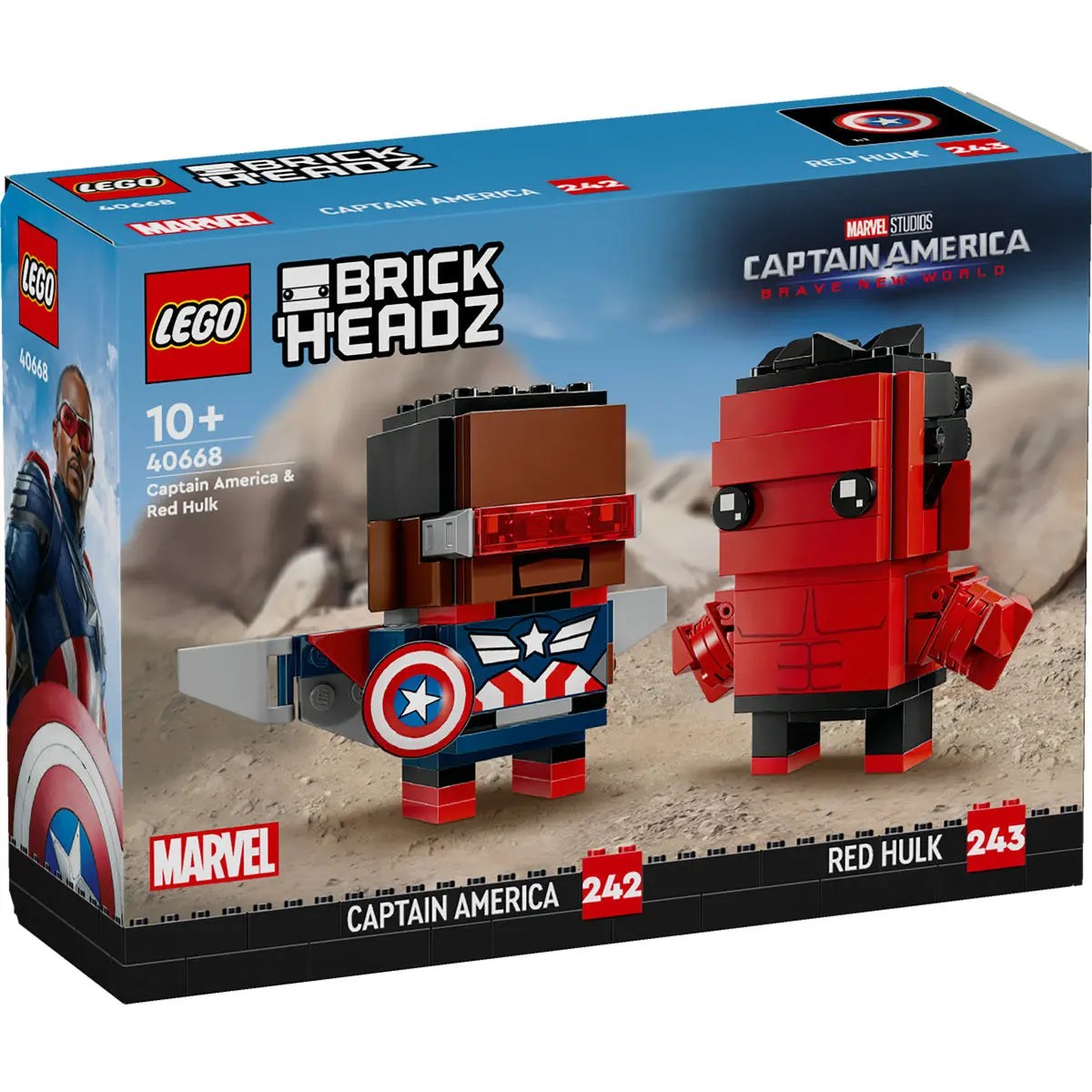 LEGO® Brickheadz 40668 Figure Kapetana Amerike i Crvenog Hulka