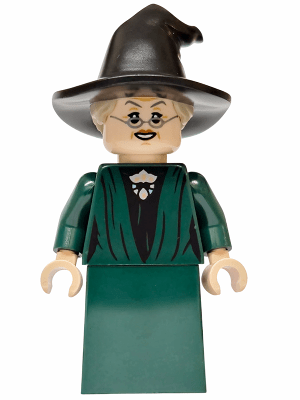 lego® harry potter hp609 professor minerva mcgonagall dark green robe minifigura