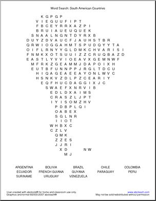 word search food abcteach