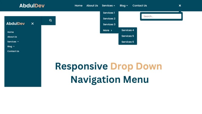 Responsive Dropdown Navigation Bar In Jquery Flxmenu Free Jquery - Geometric Photo Collection - Full HD Quality
