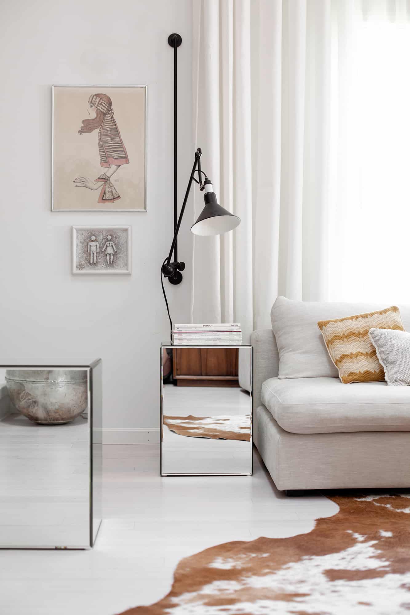 How To Make Mirrored Side Tables A Beautiful Mess
