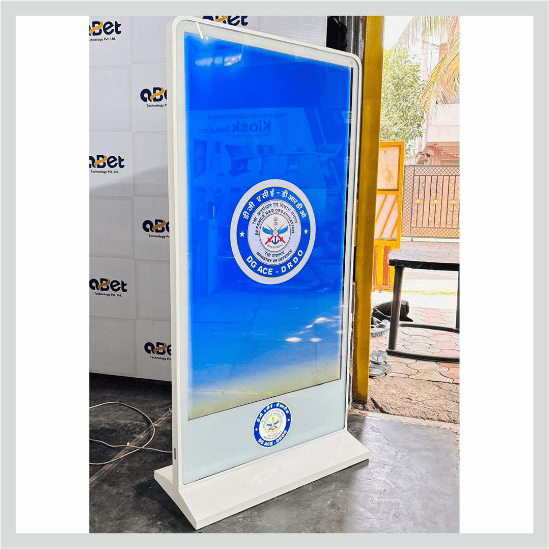 Non-interactive digital signage for DG ACE displaying branded content, promotions, and digital information
