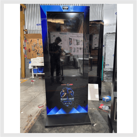Digital signage for gym displaying fitness content, promotions, and member information