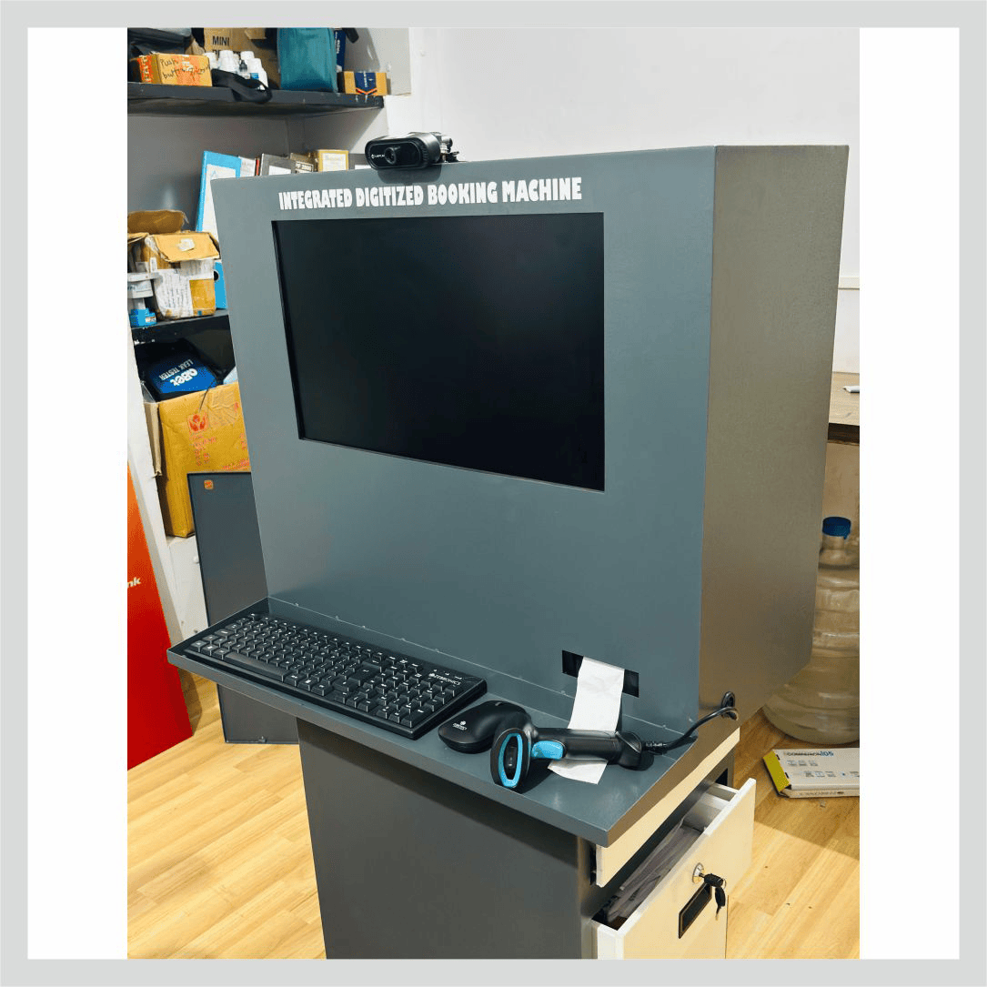 Billing kiosk with touchscreen display for fast and convenient self-service billing