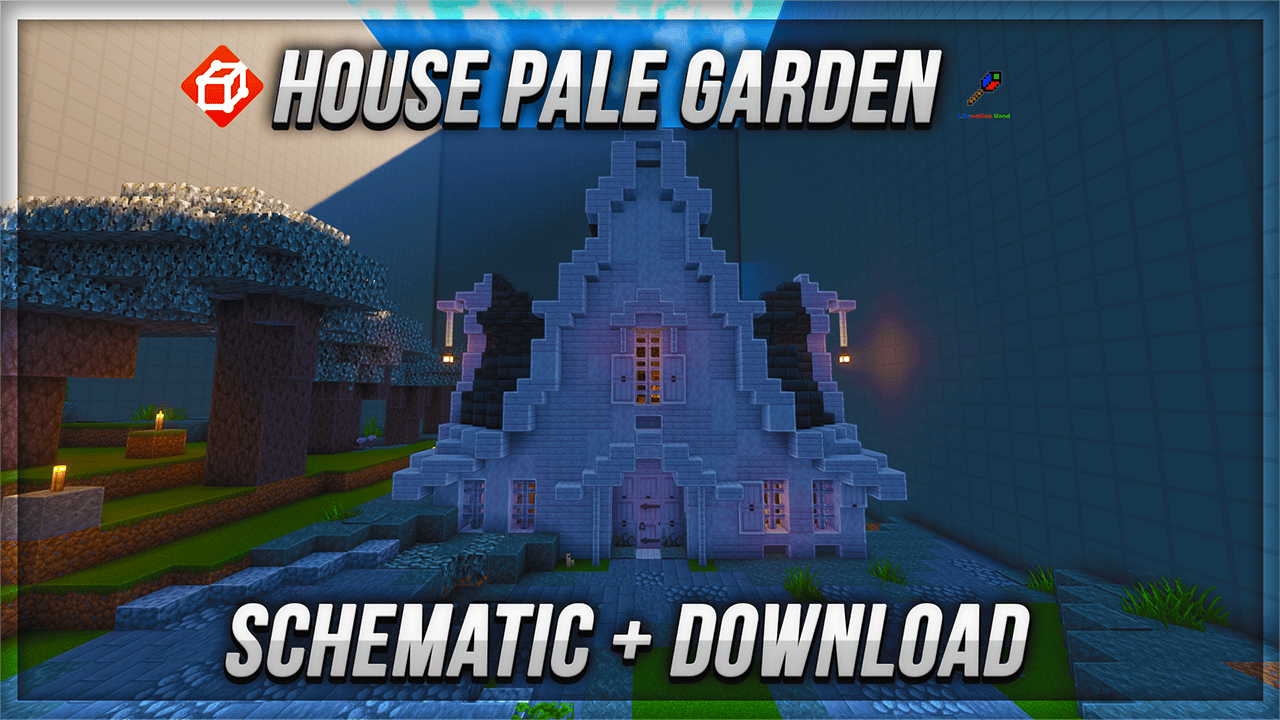 Minecraft schematic house pale garden + vaults room