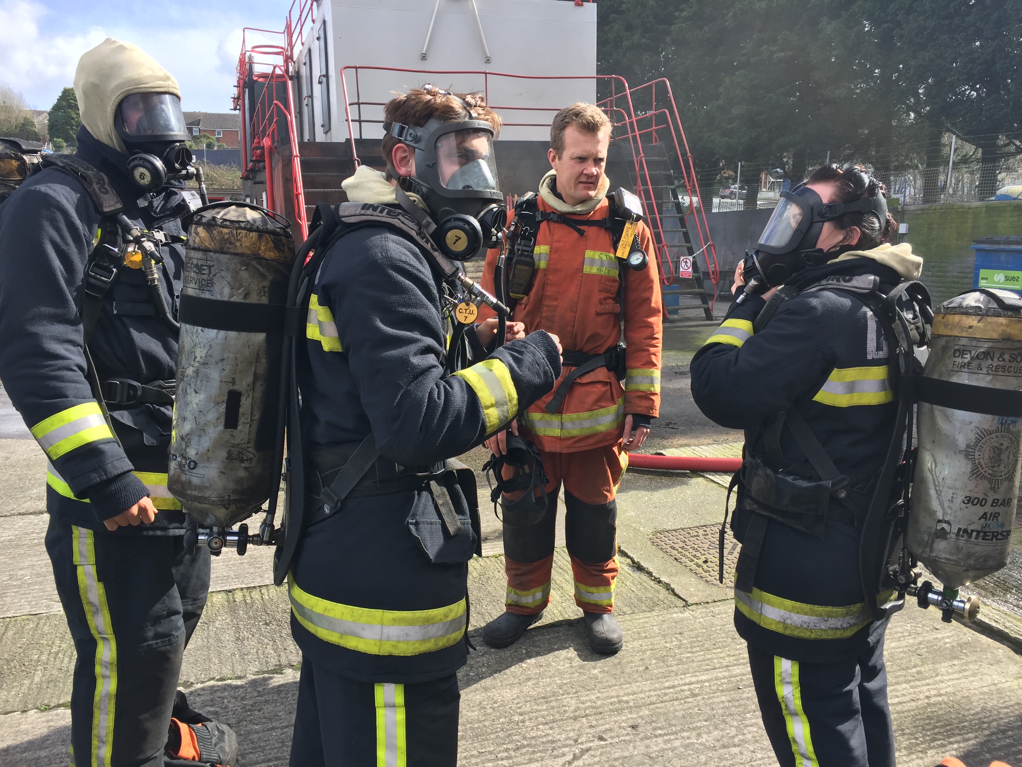 Breathing Apparatus fire fighting STCW camels head fire station super yacht training learning