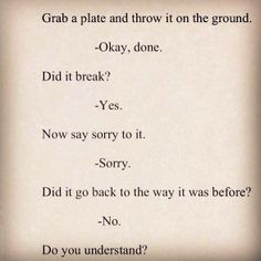 In an average day, i probably say “i’m sorry” to at least twenty people. Saying Sorry A Bit Missing