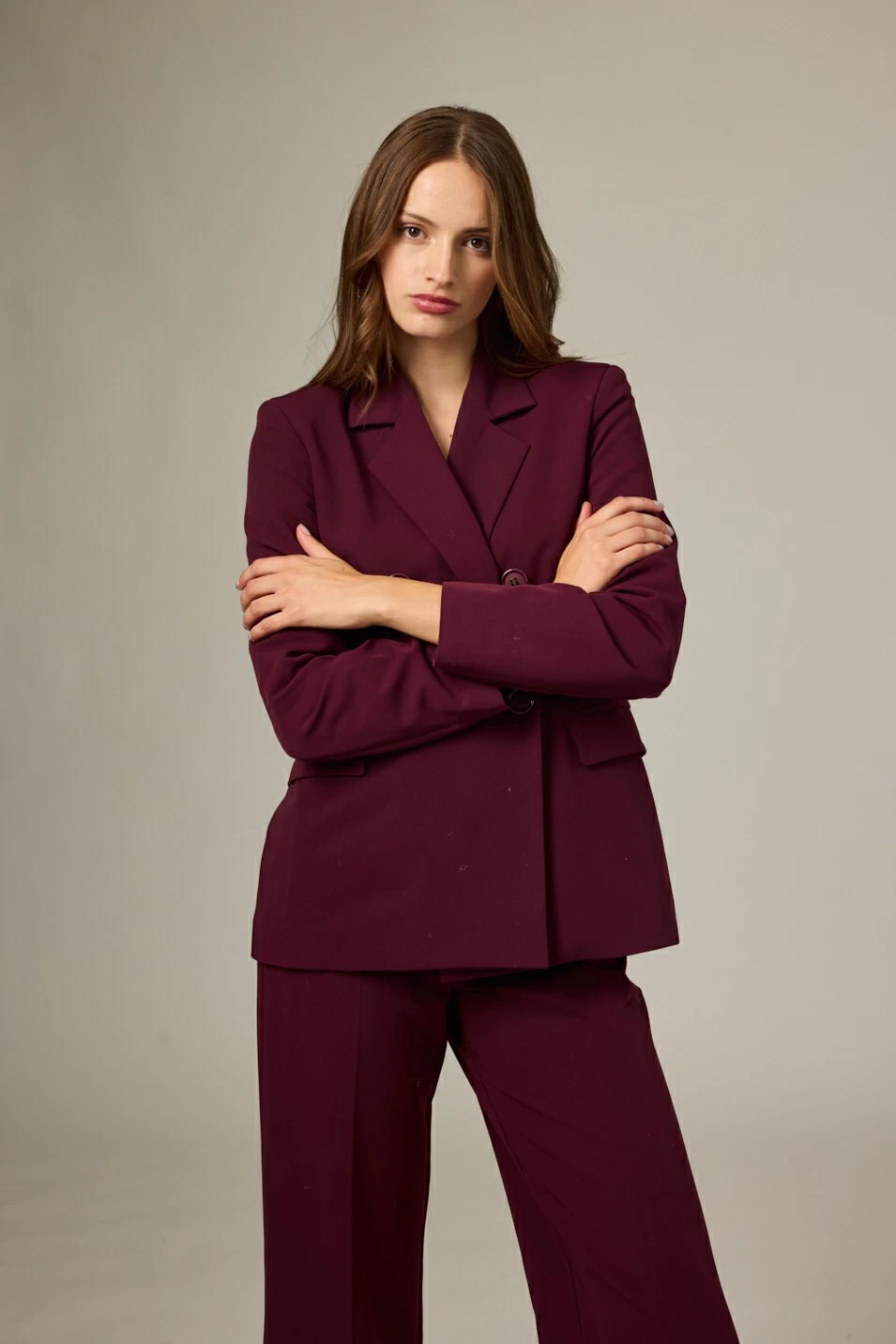  Μπορντό σακάκι blazer σταυρωτό 2026