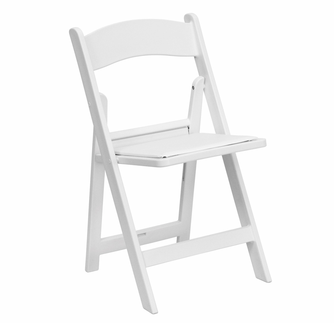 white resin chair