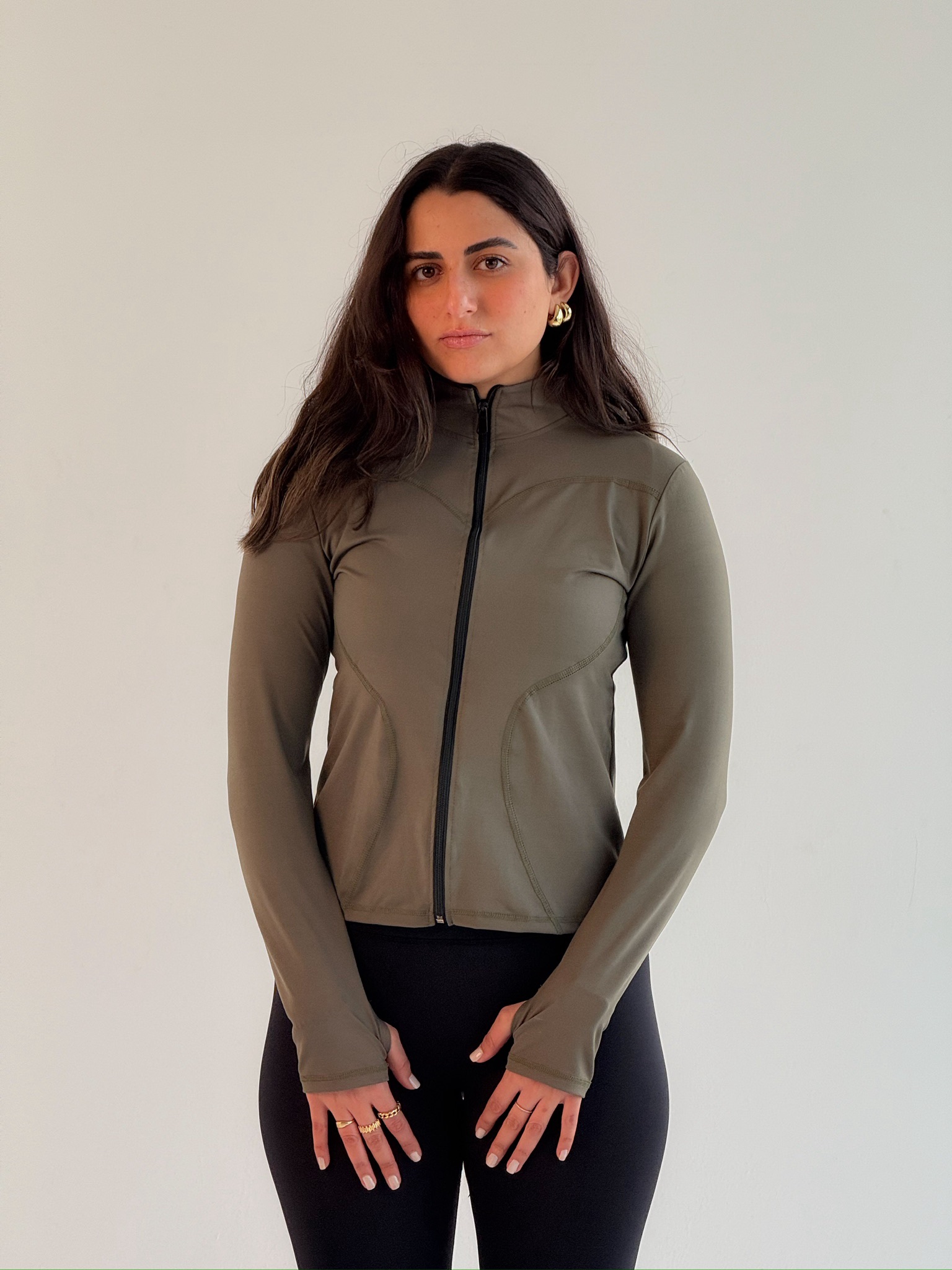 OLIVE JACKET - X-SMALL