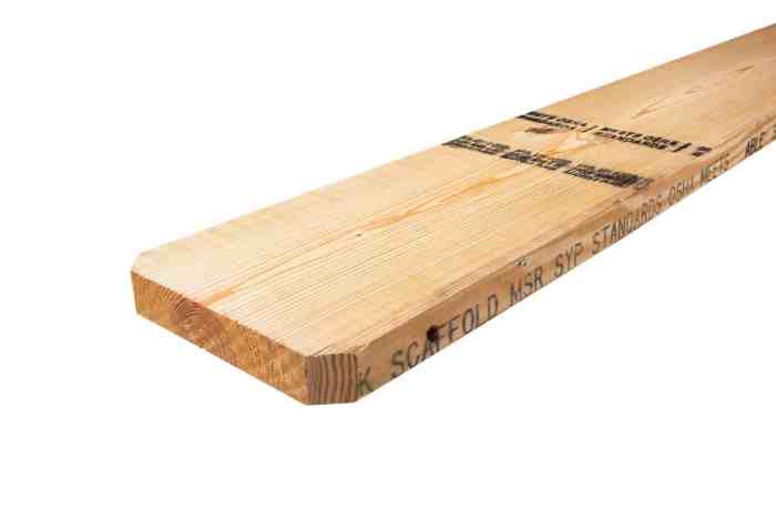 Plank wooden long scaffold scaffolding
