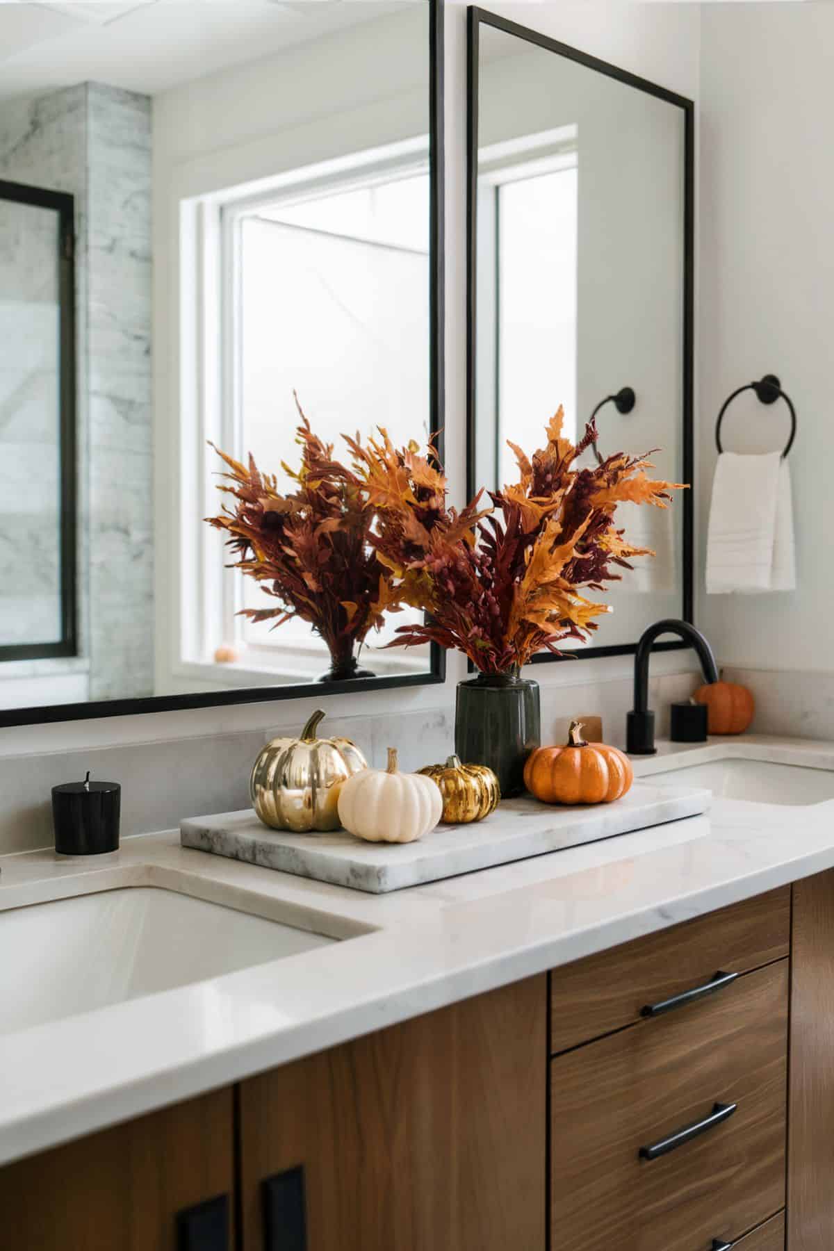 15+ fall bathroom decor ideas for a cozy autumn season