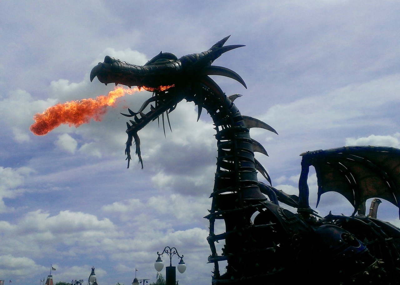 The dragon from Sleeping Beauty was a mechanical work of art