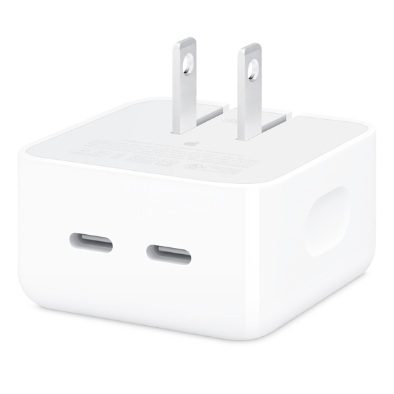 35W USB-C Power Adapter with Lightning Cable Dual Output