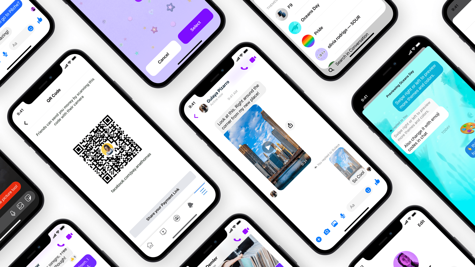 Save · new fb cover page mockup. New Chat Themes And More Now On Messenger Meta