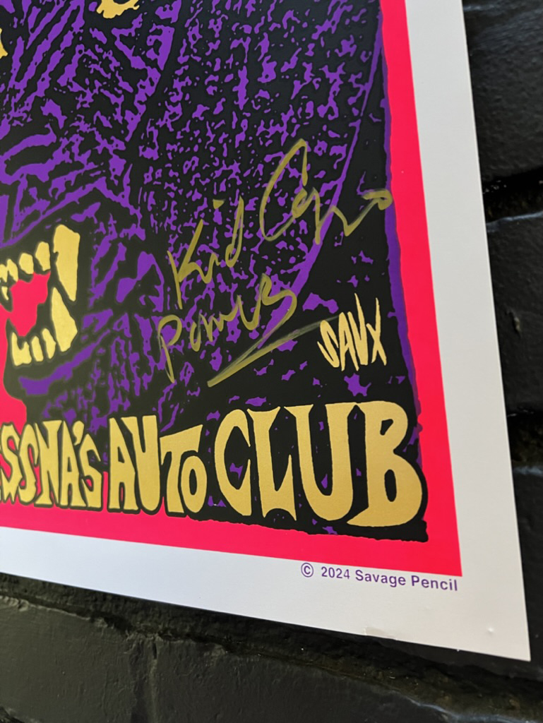 Kid Congo and the Pink Monkey Birds 2024 signed poster. - About