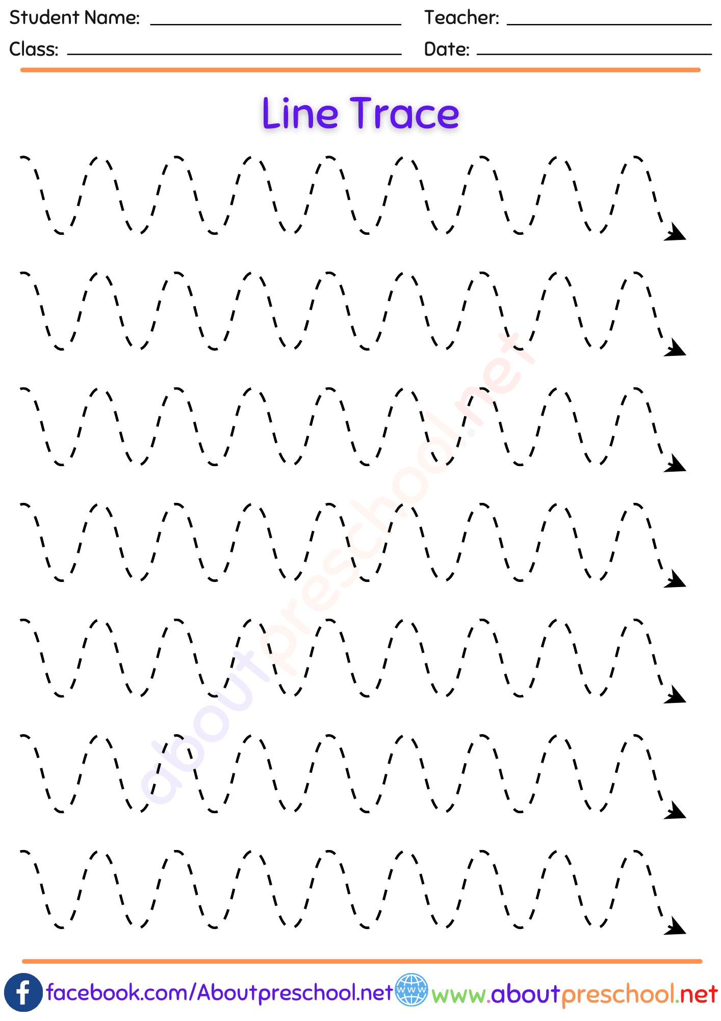 Line trace worksheet 5