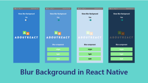 blur react native