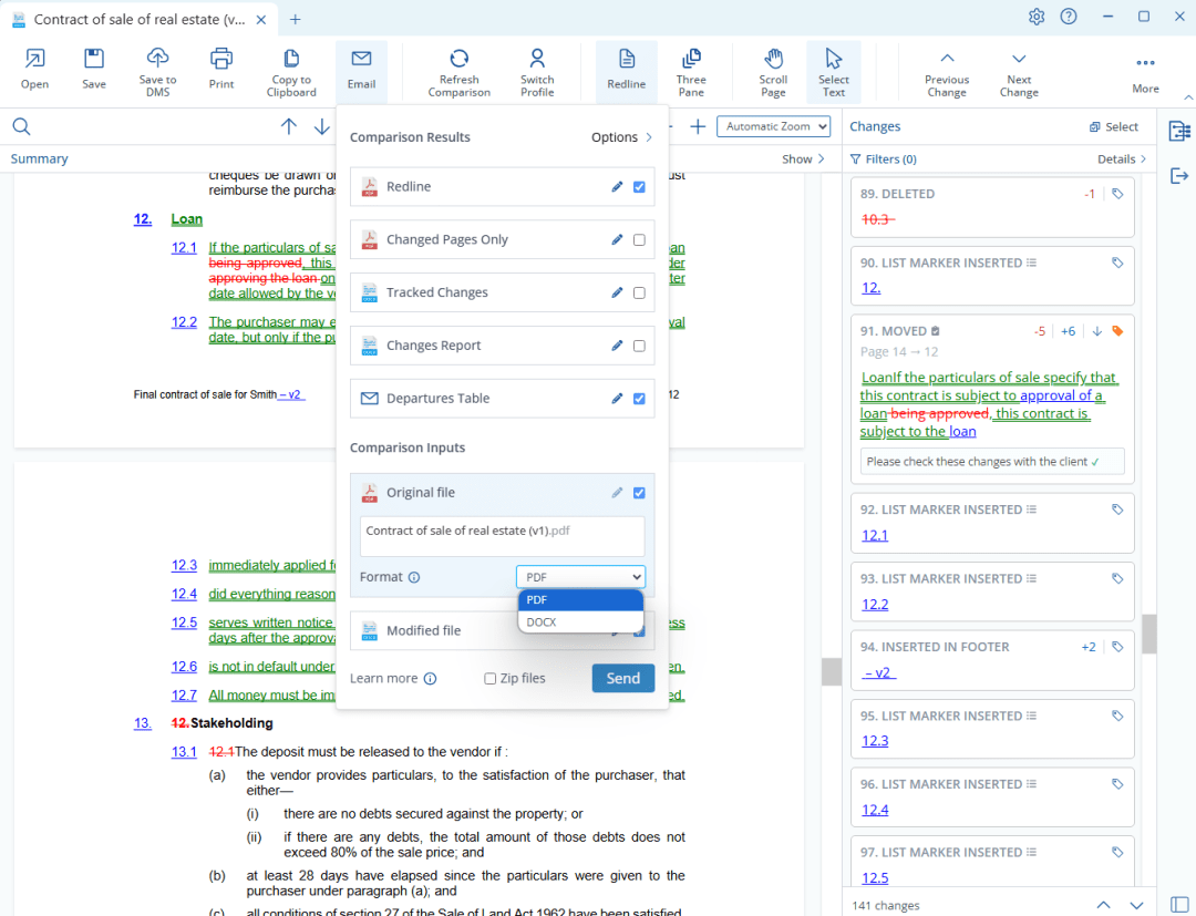 Redline Directly In Email? Yes, This Sleek Document Comparison Software Has Figured It Out 3 Draftable’s clean design speeds up redlining and departures tables for Lawyers in all areas of expertise.