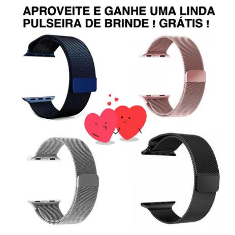 Relógio Inteligente Bluetooth Smart Watch T5 Android E Ios Rosa- 2 PULSEIRAS