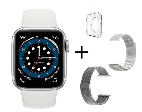 Smart watch ivo 13 série 6 com 52 faces tela 44mm lanç 2021 ios e android 3 puls - W56
