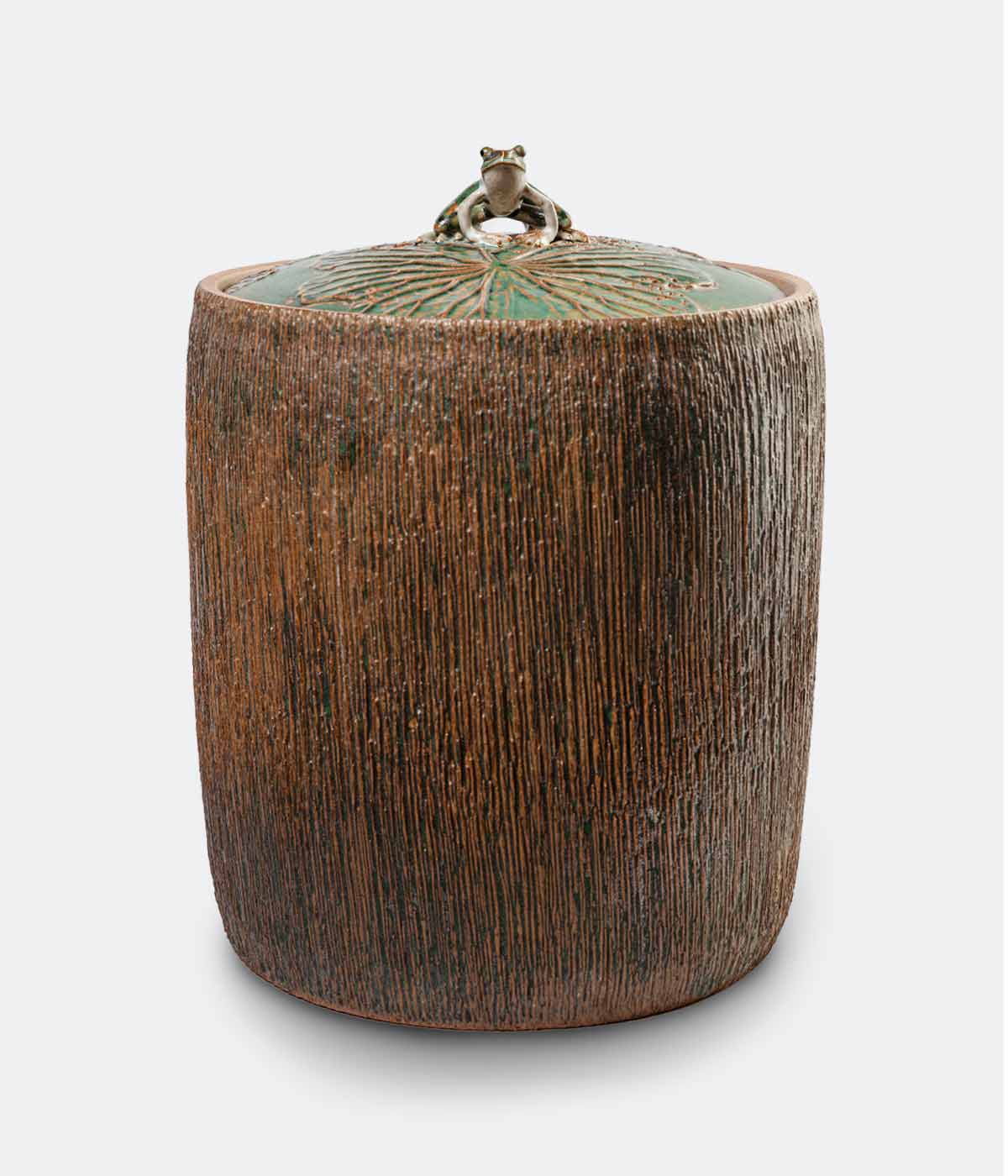 荷葉直紋青蛙茶倉(大) | 林義傑- 陶藝作家| 茶具