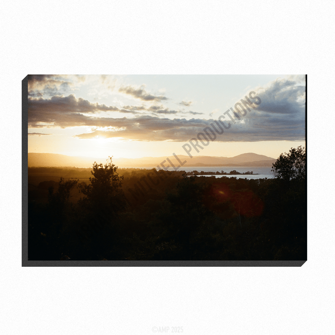 Sunset over Clear Lake Print