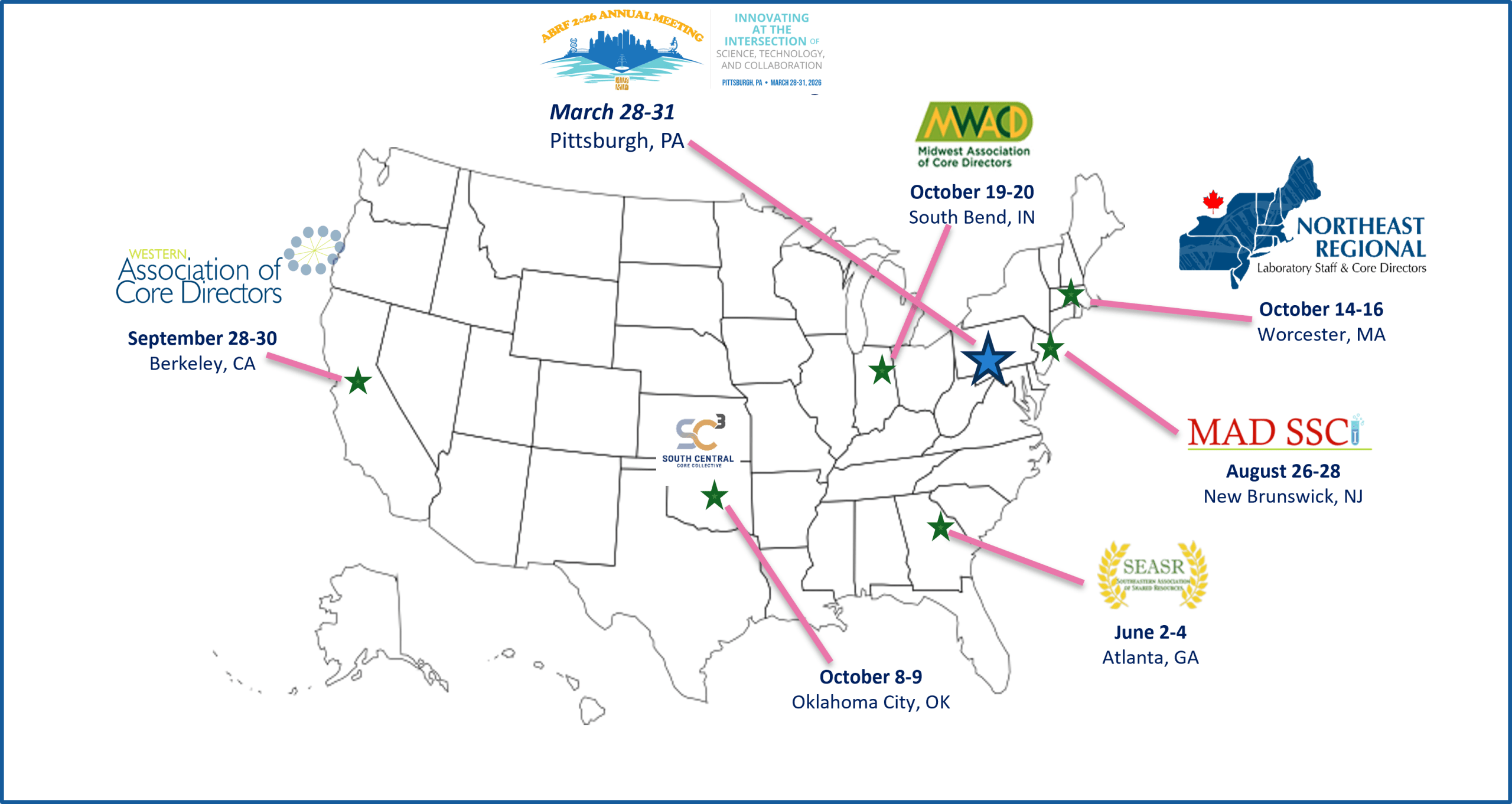 Chapters Advisory Board ABRF Chapters Meetings Map 2026 2 Scaled 