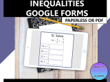 Solving Two Step Inequalities Fractions Decimals Google Form