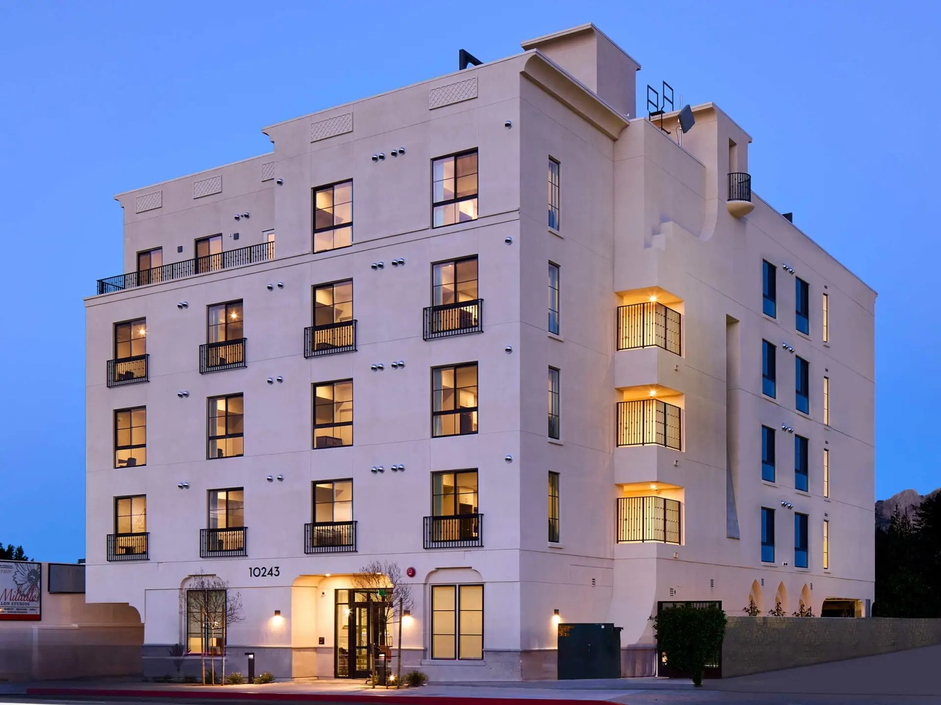 Photo of the Lumina apartments in the Chatsworth neighborhood of Los Angeles, CA. Services performed here include air balancing, ECC/HERS verifications for LEED.
