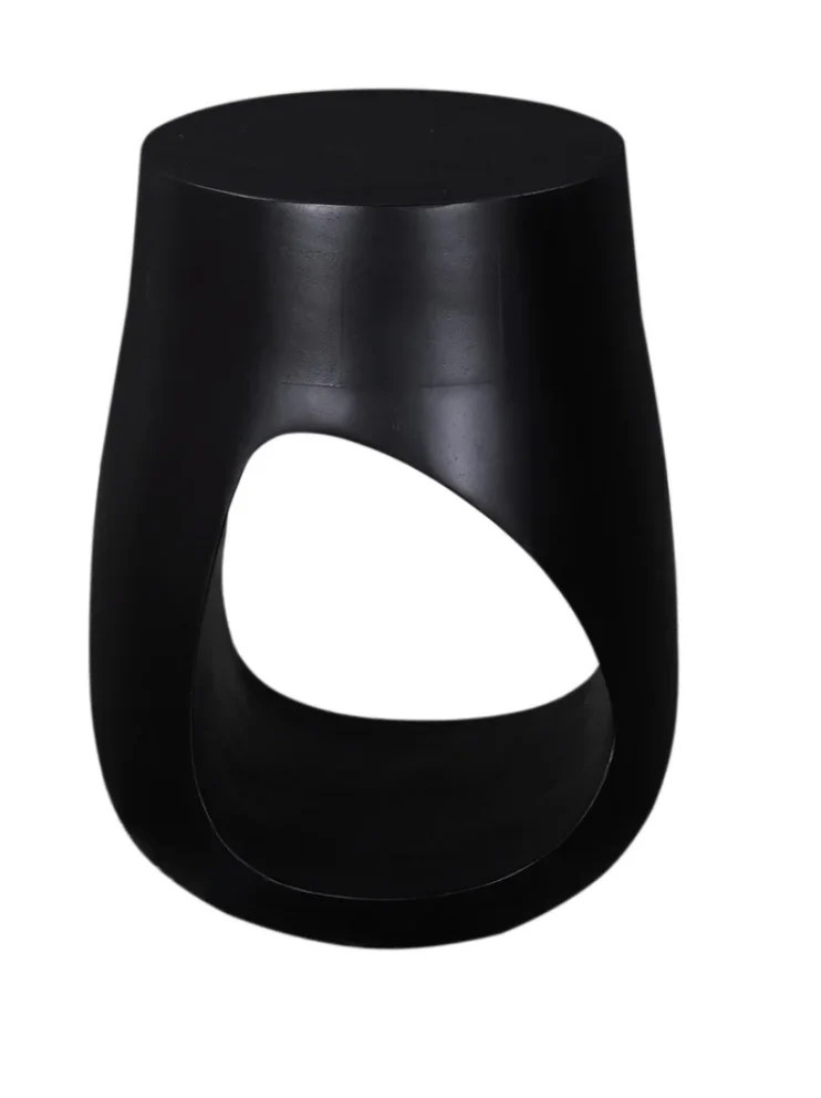 Black Abstract Side Table Absolutely Inc