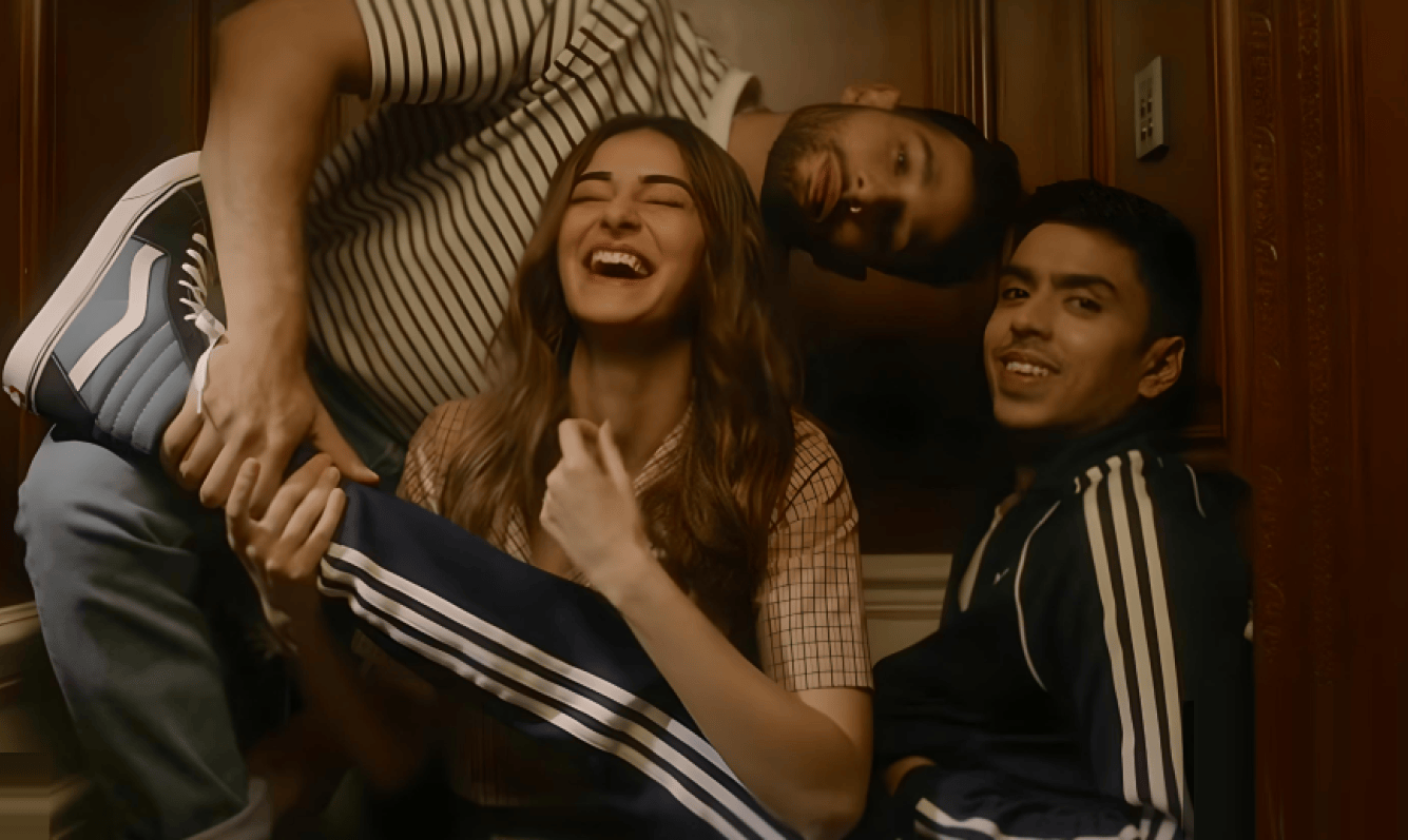 Adarsh Gourav, Ananya Pandey & Siddhant Chaturvedi in Kho Gaye Hum Kahan
