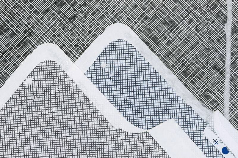 black and white envelope collage snail mail security, security envelope art