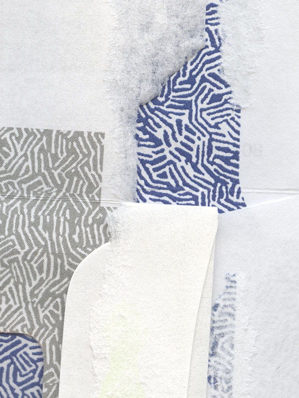 grey and white envelope collage snail mail security, security envelope art