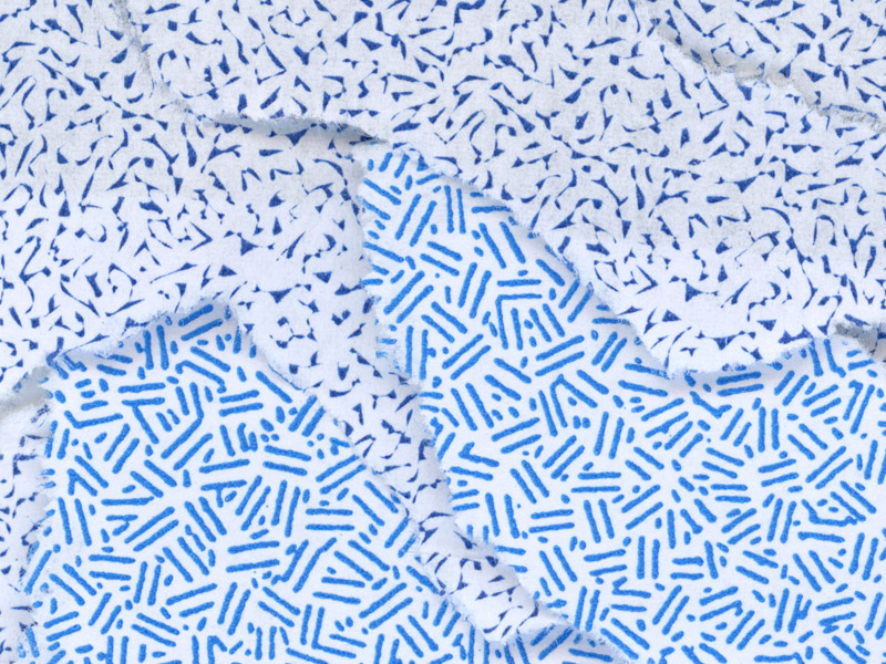 blue and white envelope collage snail mail security, security envelope art