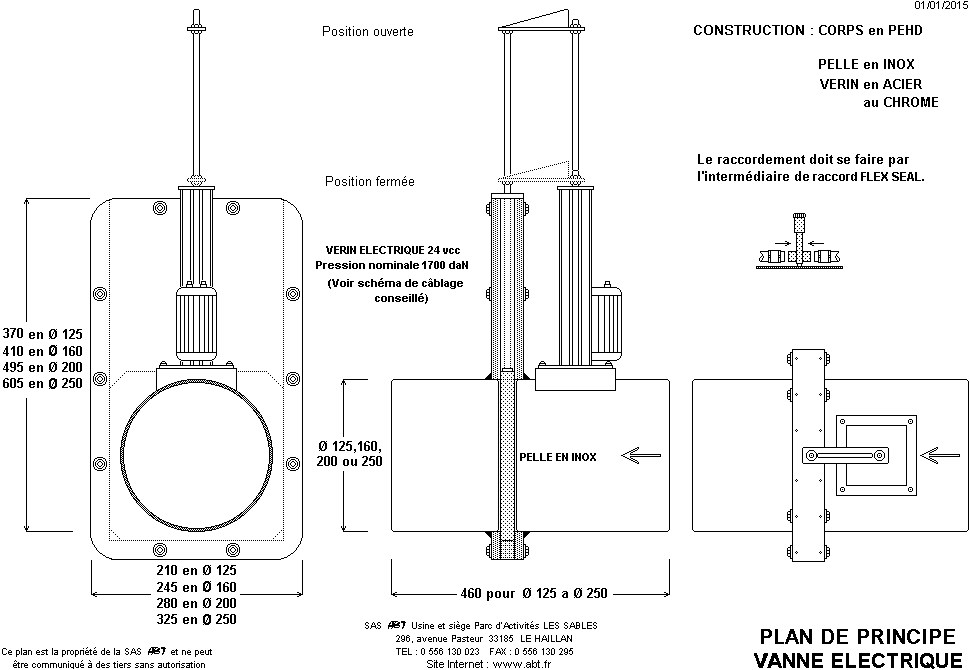 Vanne A Pelle A Verin Electrique Abt