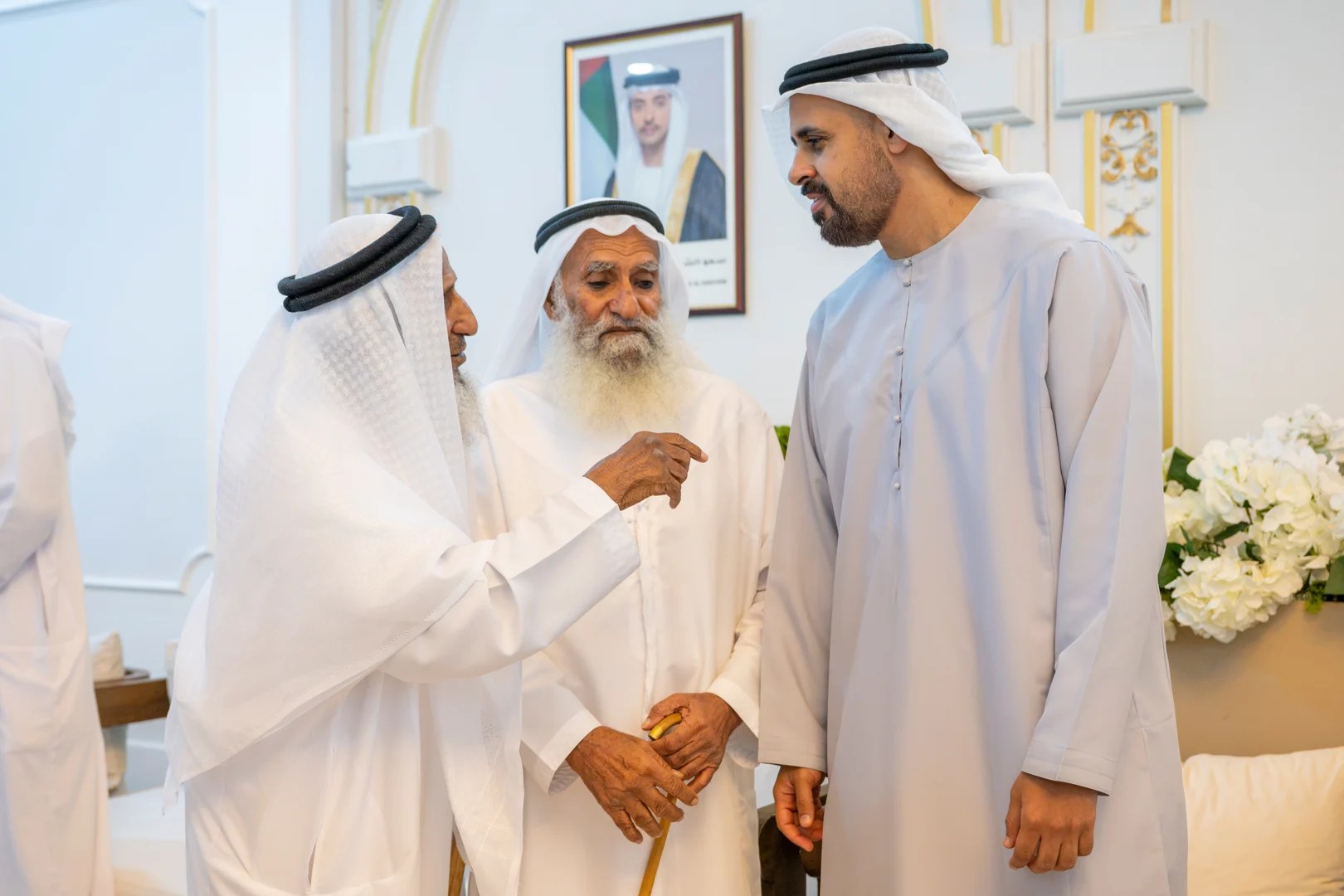 Nahyan bin Zayed and Theyab bin Mohamed bin Zayed attend Al Rashdi family wedding reception