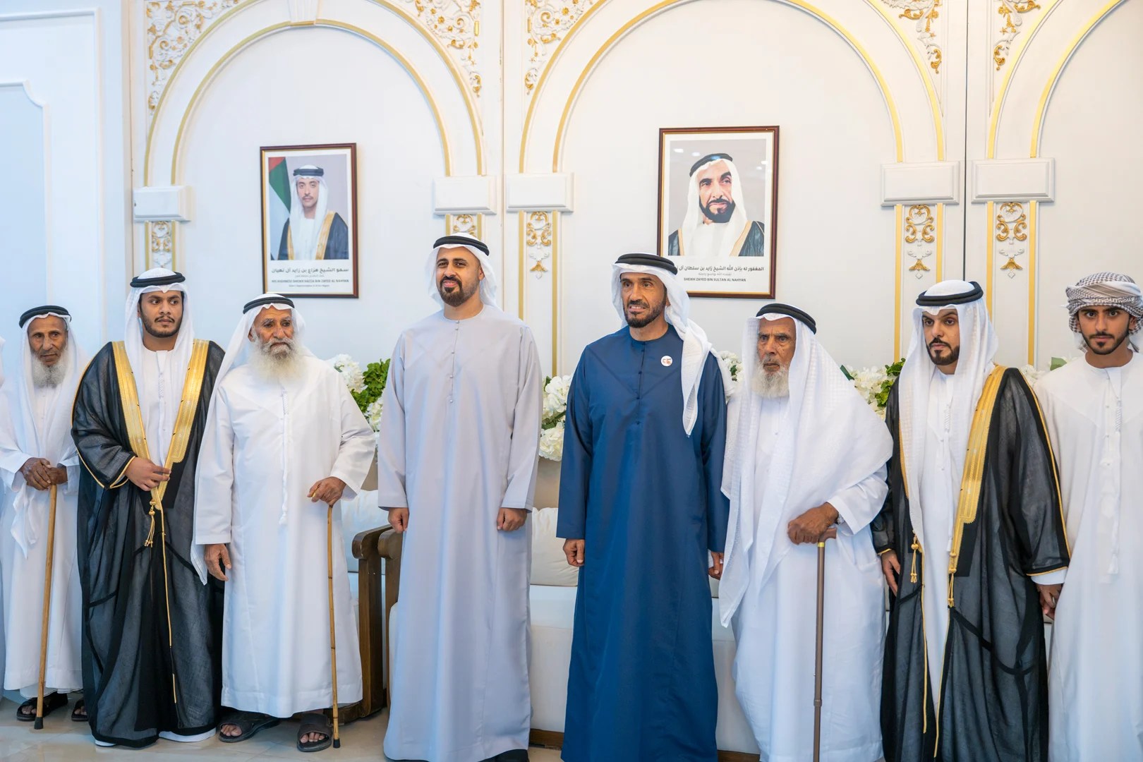 Nahyan bin Zayed and Theyab bin Mohamed bin Zayed attend Al Rashdi family wedding reception