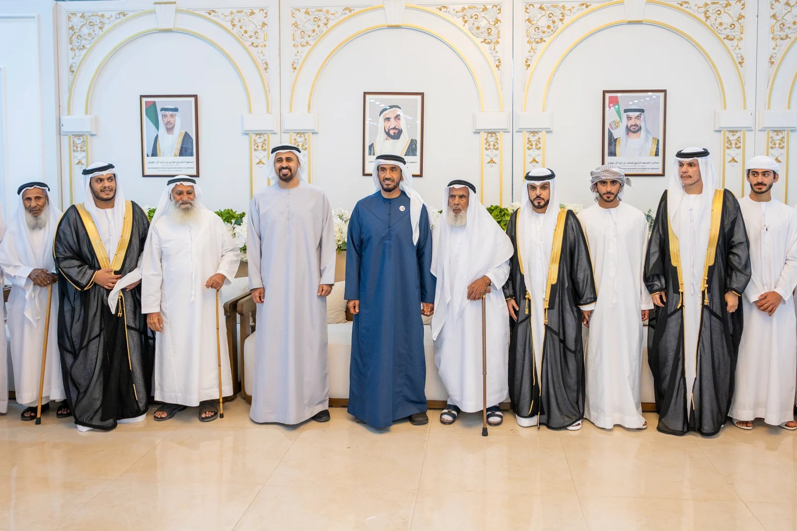Nahyan bin Zayed and Theyab bin Mohamed bin Zayed attend Al Rashdi family wedding reception
